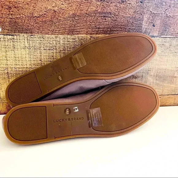 NWT Lucky Brand Aleikka Oxford Flats Titanium - Picture 8 of 8